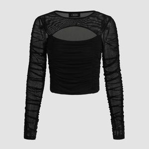 HALLOW OUT VOILE TOP